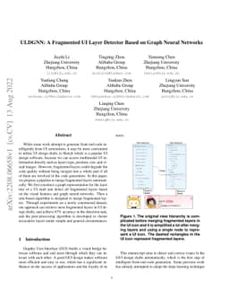 ULDGNN: A Fragmented UI Layer Detector Based on Graph Neural Networks