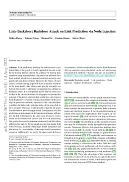 Link-Backdoor: Backdoor Attack on Link Prediction via Node Injection