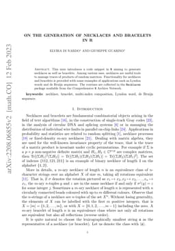 Necklaces and bracelets in R