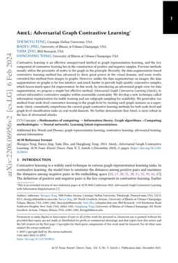 ARIEL: Adversarial Graph Contrastive Learning