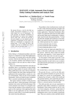 ELEVANT: A Fully Automatic Fine-Grained Entity Linking Evaluation and
  Analysis Tool