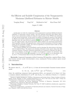 On Efficient and Scalable Computation of the Nonparametric Maximum
  Likelihood Estimator in Mixture Models