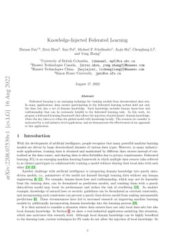 Knowledge-Injected Federated Learning