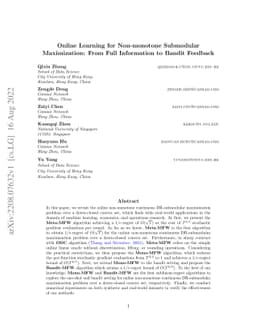 Online Learning for Non-monotone Submodular Maximization: From Full
  Information to Bandit Feedback