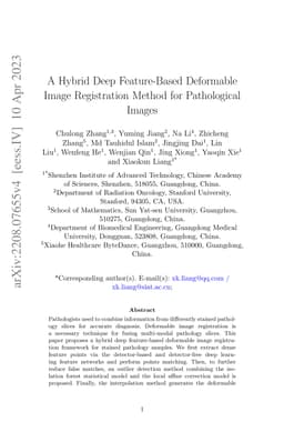 A Hybrid Deep Feature-Based Deformable Image Registration Method for
  Pathology Images