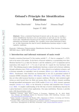 Osband's Principle for Identification Functions