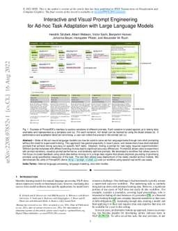 Interactive and Visual Prompt Engineering for Ad-hoc Task Adaptation
  with Large Language Models