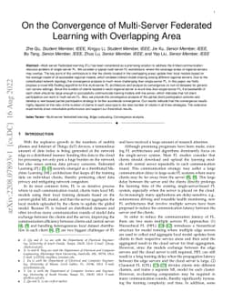 On the Convergence of Multi-Server Federated Learning with Overlapping
  Area