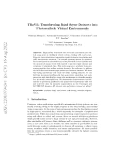 TRoVE: Transforming Road Scene Datasets into Photorealistic Virtual
  Environments