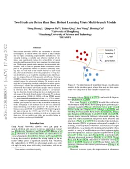 Two Heads are Better than One: Robust Learning Meets Multi-branch Models
