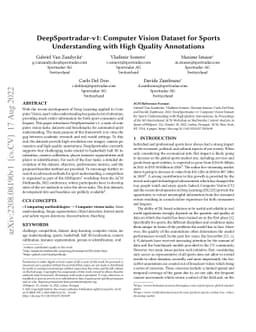 DeepSportradar-v1: Computer Vision Dataset for Sports Understanding with
  High Quality Annotations