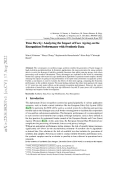 Time flies by: Analyzing the Impact of Face Ageing on the Recognition
  Performance with Synthetic Data