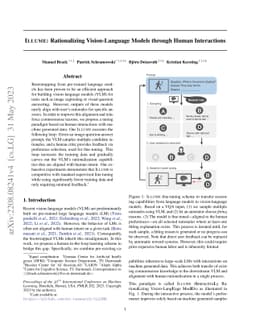 ILLUME: Rationalizing Vision-Language Models through Human Interactions