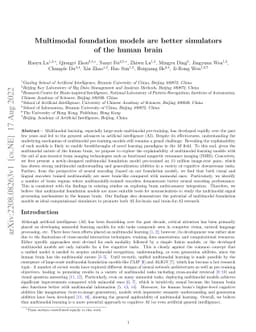Multimodal foundation models are better simulators of the human brain