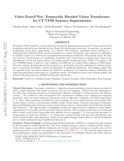 Video-TransUNet: Temporally Blended Vision Transformer for CT VFSS
  Instance Segmentation