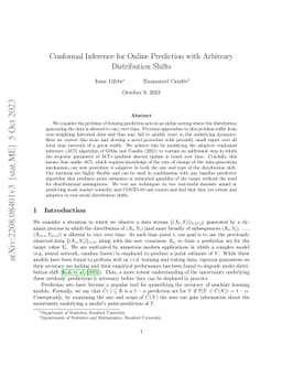 Conformal Inference for Online Prediction with Arbitrary Distribution
  Shifts