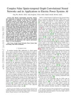 Complex-Value Spatio-temporal Graph Convolutional Neural Networks and
  its Applications to Electric Power Systems AI
