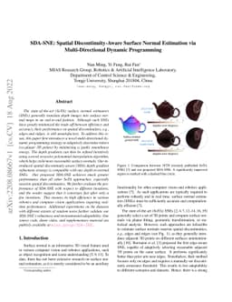 SDA-SNE: Spatial Discontinuity-Aware Surface Normal Estimation via
  Multi-Directional Dynamic Programming