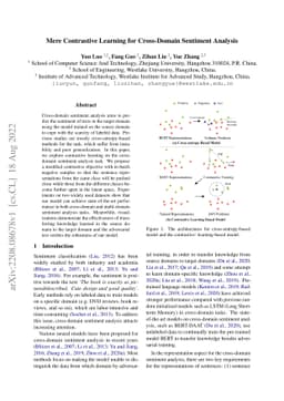 Mere Contrastive Learning for Cross-Domain Sentiment Analysis