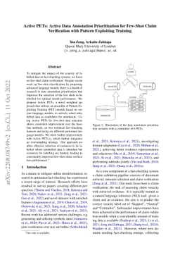 Active PETs: Active Data Annotation Prioritisation for Few-Shot Claim
  Verification with Pattern Exploiting Training