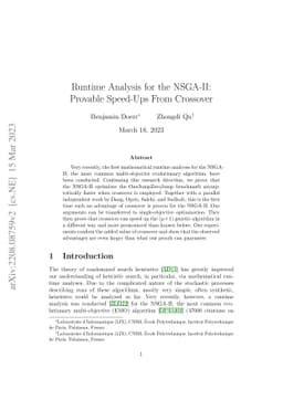 Runtime Analysis for the NSGA-II: Provable Speed-Ups From Crossover