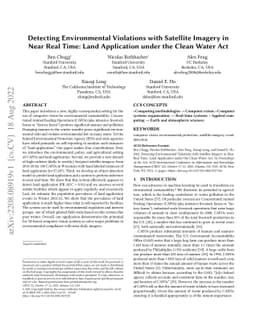 Detecting Environmental Violations with Satellite Imagery in Near Real
  Time: Land Application under the Clean Water Act