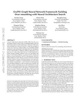 GraTO: Graph Neural Network Framework Tackling Over-smoothing with
  Neural Architecture Search