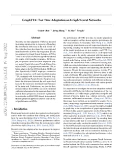 GraphTTA: Test Time Adaptation on Graph Neural Networks