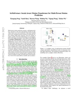 SoMoFormer: Social-Aware Motion Transformer for Multi-Person Motion
  Prediction