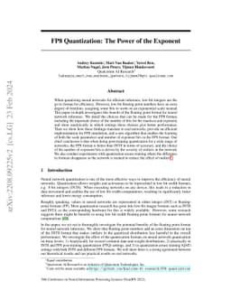 FP8 Quantization: The Power of the Exponent