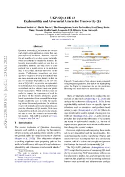UKP-SQuARE v2: Explainability and Adversarial Attacks for Trustworthy QA