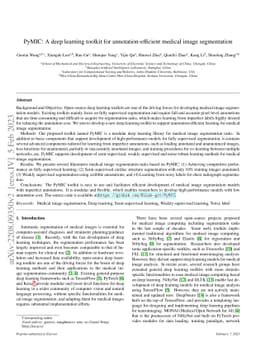 PyMIC: A deep learning toolkit for annotation-efficient medical image
  segmentation