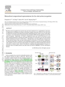 Hierarchical Compositional Representations for Few-shot Action
  Recognition