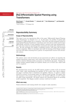 [Re] Differentiable Spatial Planning using Transformers