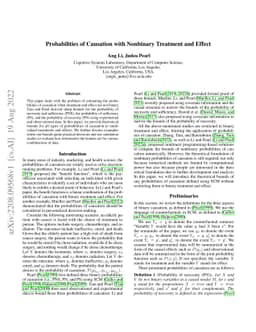 Probabilities of Causation with Nonbinary Treatment and Effect