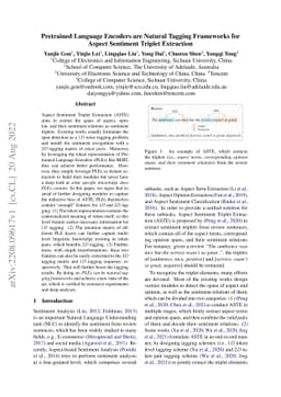 Pretrained Language Encoders are Natural Tagging Frameworks for Aspect
  Sentiment Triplet Extraction