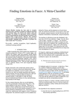 Finding Emotions in Faces: A Meta-Classifier