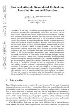 Fuse and Attend: Generalized Embedding Learning for Art and Sketches