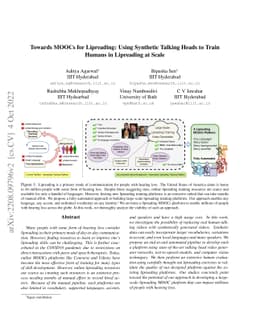 Towards MOOCs for Lipreading: Using Synthetic Talking Heads to Train
  Humans in Lipreading at Scale