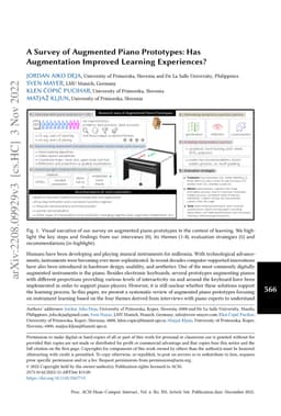 A Survey of Augmented Piano Prototypes: Has Augmentation Improved
  Learning Experiences?