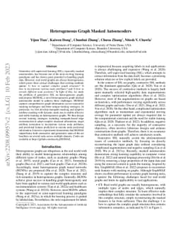 Heterogeneous Graph Masked Autoencoders