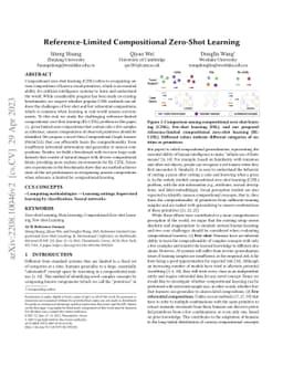 Reference-Limited Compositional Zero-Shot Learning