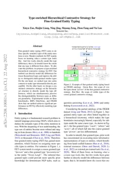 Type-enriched Hierarchical Contrastive Strategy for Fine-Grained Entity
  Typing