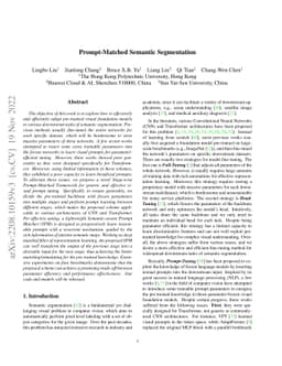 Prompt-Matched Semantic Segmentation
