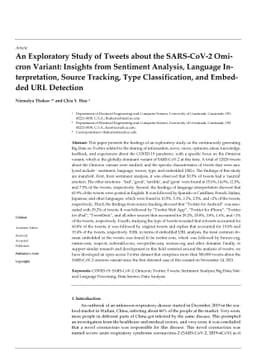 An Exploratory Study of Tweets about the SARS-CoV-2 Omicron Variant:
  Insights from Sentiment Analysis, Language Interpretation, Source Tracking,
  Type Classification, and Embedded URL Detection