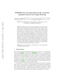 FORBID: Fast Overlap Removal By stochastic gradIent Descent for Graph
  Drawing