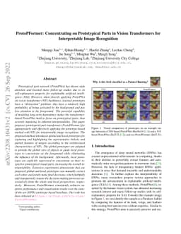 ProtoPFormer: Concentrating on Prototypical Parts in Vision Transformers
  for Interpretable Image Recognition