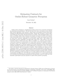 Estimation Contracts for Outlier-Robust Geometric Perception