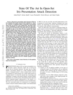 State Of The Art In Open-Set Iris Presentation Attack Detection