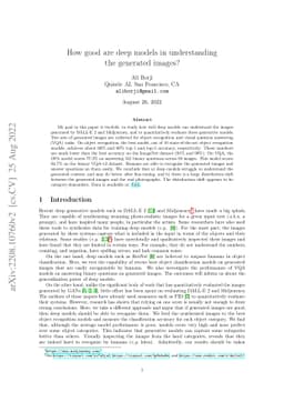 How good are deep models in understanding the generated images?